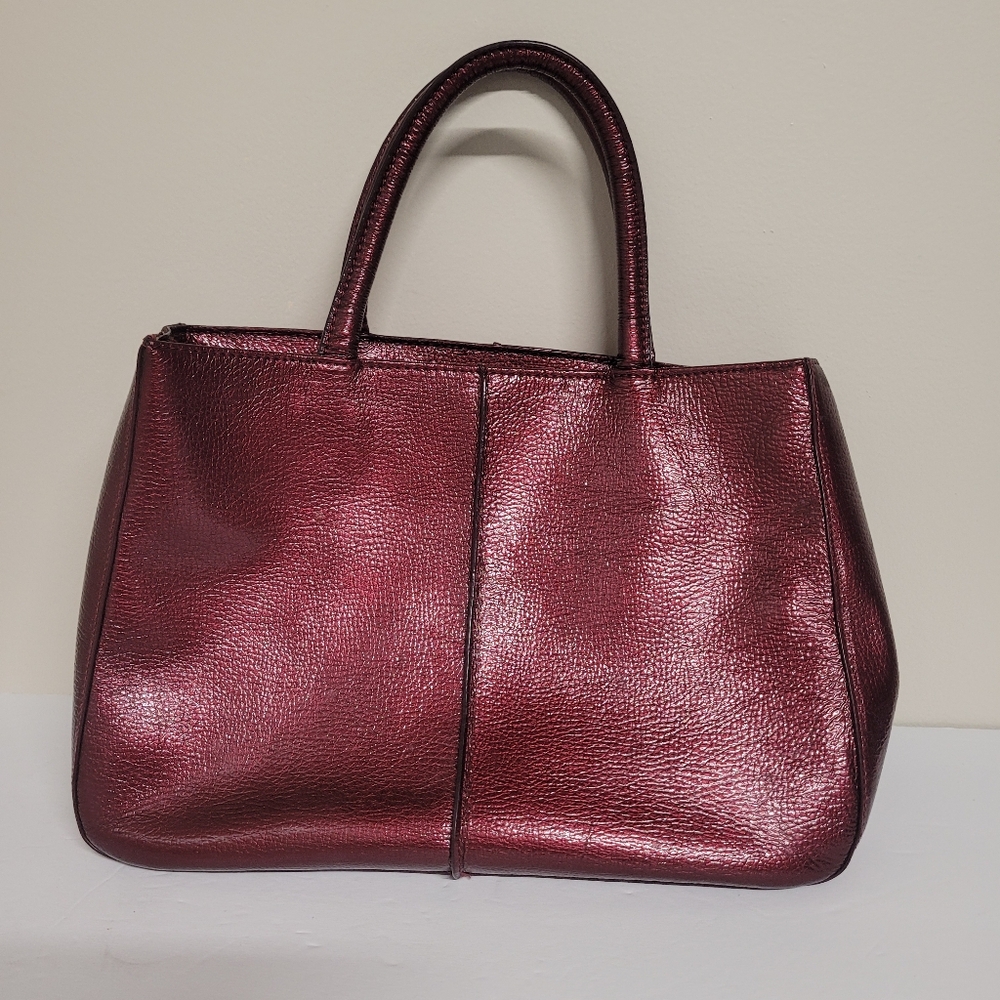 Hobo Maroon Leather Handbag